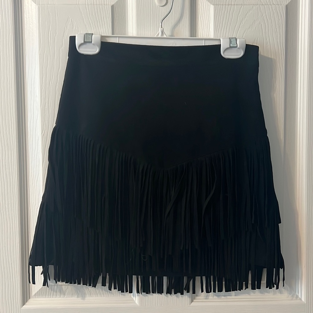 Altard State Fringe Suede Skirt